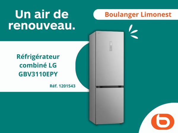 Réfrigérateur combiné LG Boulanger Limonest