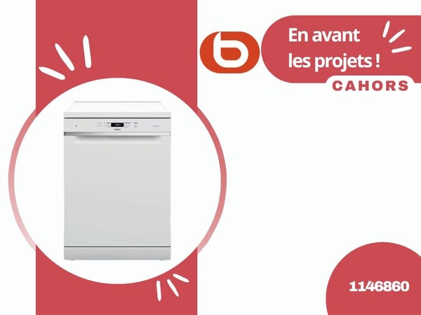 Lave vaisselle 60 cm WHIRLPOOL 🍴