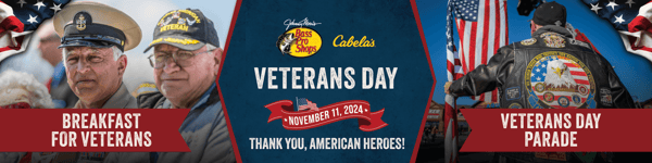 Veterans Breakfast and Parade at Bass Pro Shops on November 11