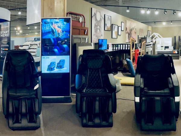 Slumberland Furniture Store in Cedar Rapids,  IA - Message Chairs