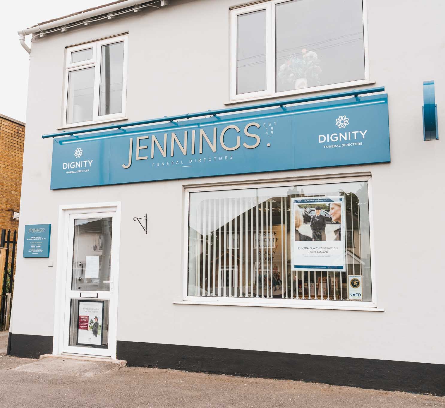 Jennings funeral directors on the Stafford Road in Oxley Wolverhampton