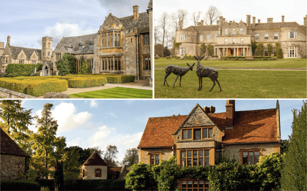 エレンボローパークのイメージ（左上）
ラックナムパークのイメージ（右上）
ル・マノワール・オー・キャトル・セゾンのイメージ（左下）