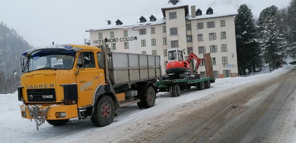 transport de machines de chantier