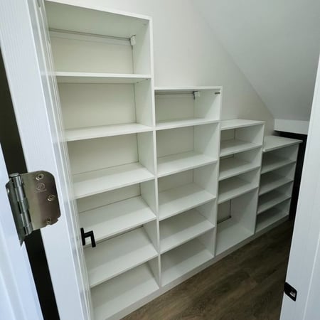 White shelving for closet organization California Closets Pensacola & Panama City, FL