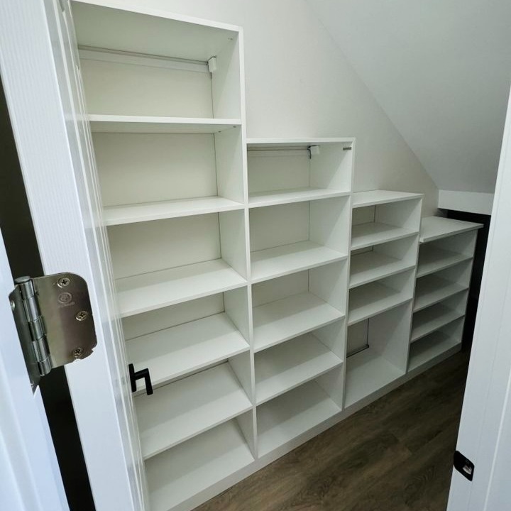 White shelving for closet organization California Closets Pensacola & Panama City, FL