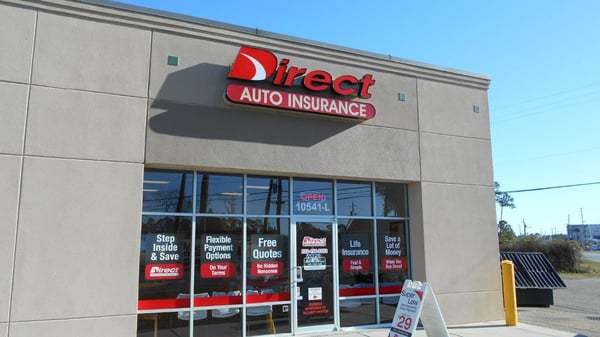 Direct Auto Insurance storefront located at  10541 D'Iberville Boulevard, D'Iberville