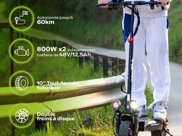 Trottinette électrique URBANGLIDE Ecross Duo