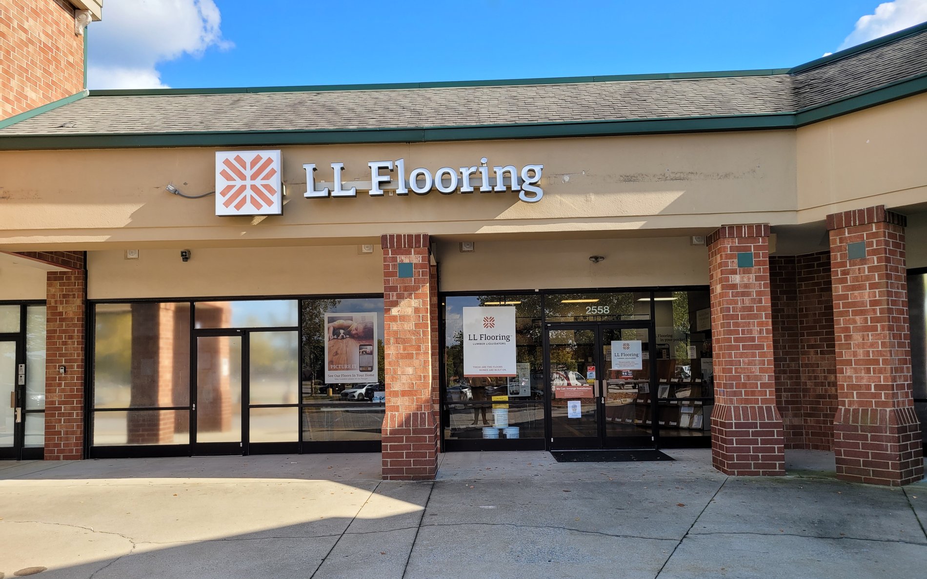 LL Flooring #1384 Garner | 2558 Timber Dr | Storefront