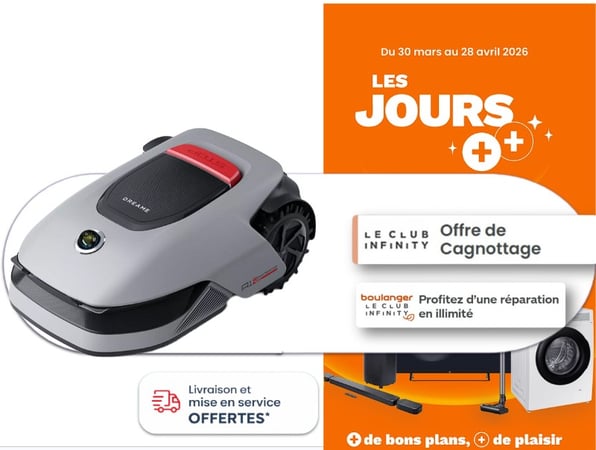 Envie de vous faire plaisir pour les beaux jours ? Découvrez les robots tondeuses Dreame à Boulanger Niort