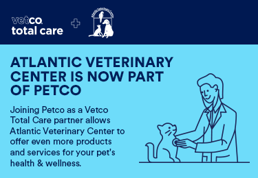 Pop-up image for awareness that Atlantic Veterinary Center is Now Part of Petco.