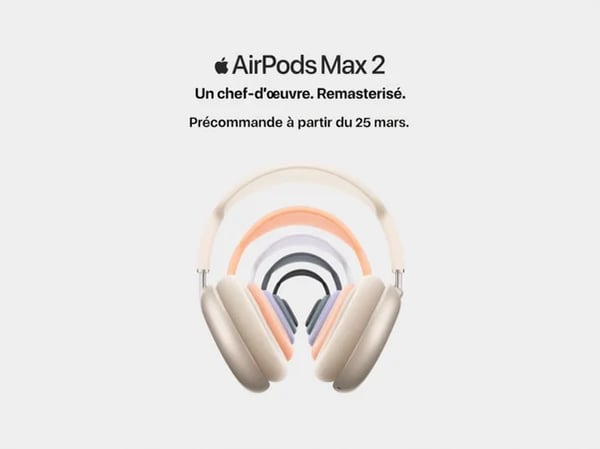 Les AirPods Max 2 sont arrivés chez Boulanger Cholet!