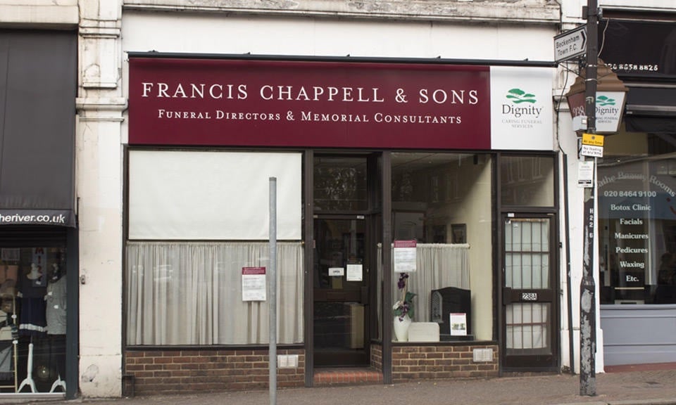 Francis Chappell & Sons Funeral Directors South East London, Here for