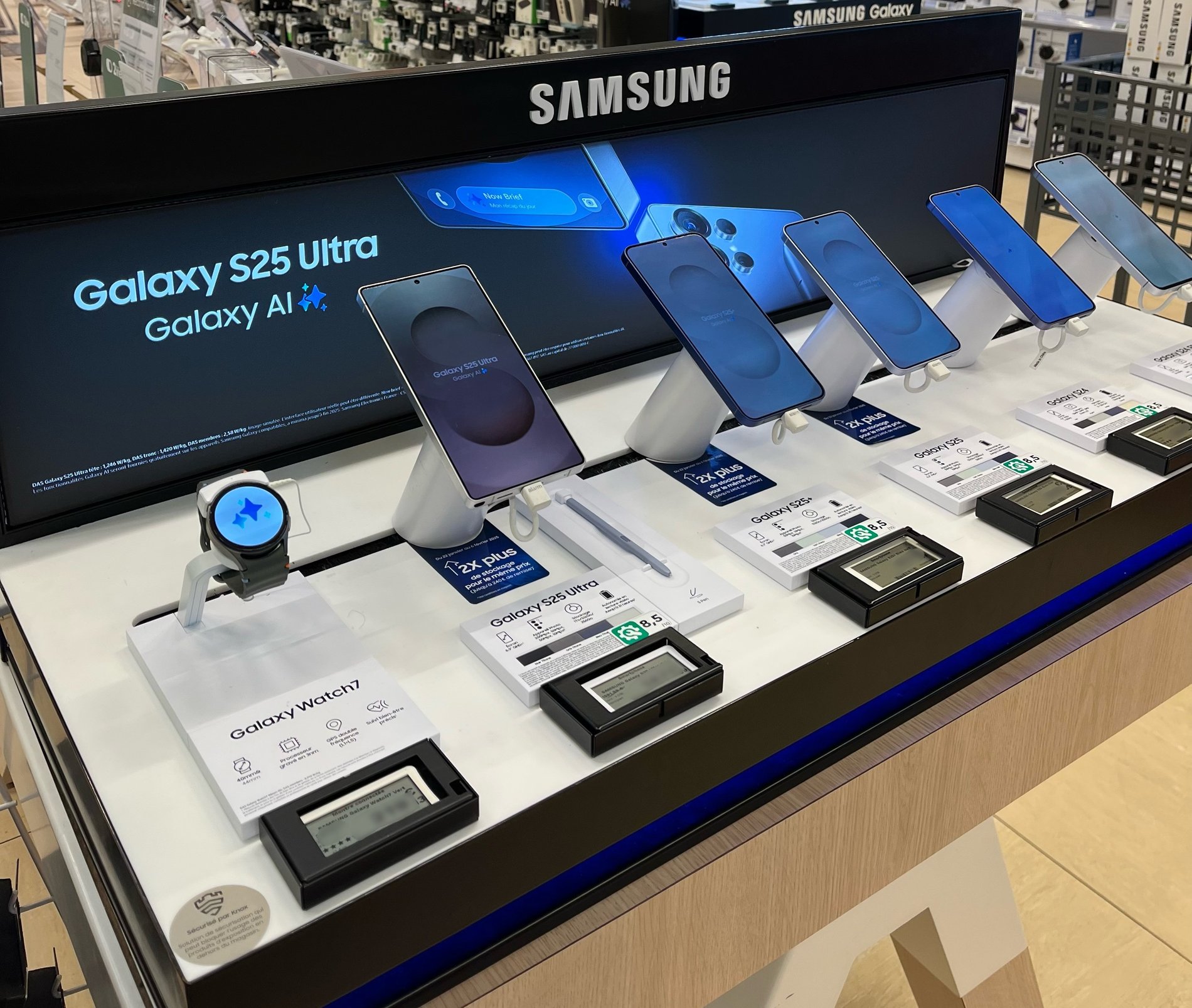 samsung galaxy gamme s25,  Boulanger Amiens vallée des vignes Nouveautés