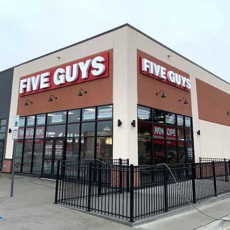 Five Guys at 713 S 3rd St. in Bismarck, ND.