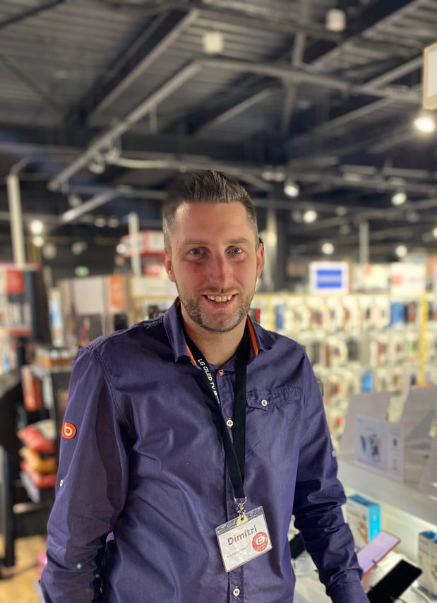 Dimitri, responsable univers communication Boulanger Pontarlier