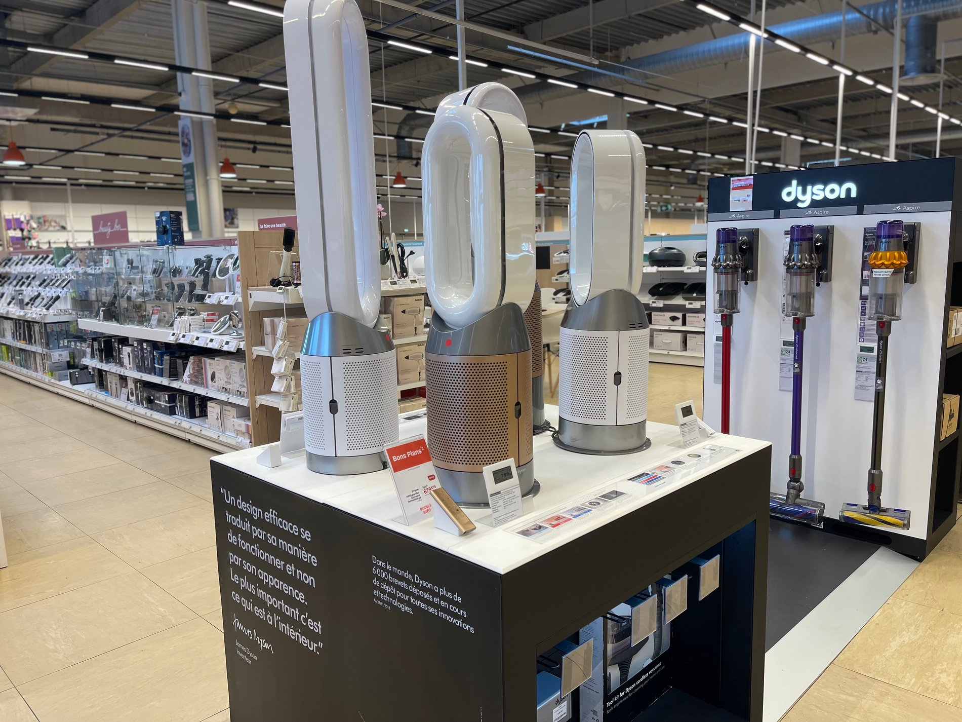 purificateurs DYSON HP12 Purifier Hot+Cool , HP12 , TP7, dans l'espace dyson de boulanger nantes atlantis saint herblain