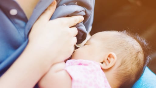 Image of breastfeeding baby