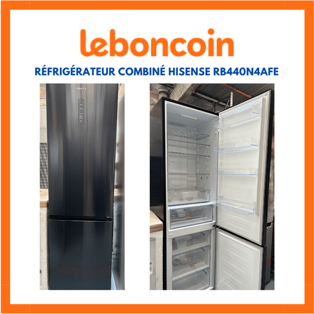 Réfrigérateur combiné Hisense RB440N4AFE présent sur Leboncoin