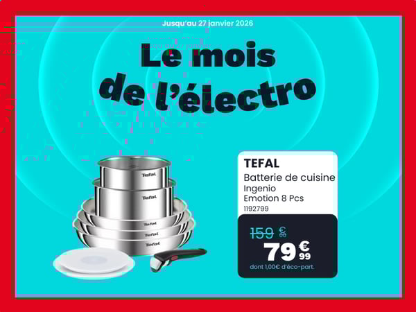 Batterie de cuisine TEFAL Ingenio Emotion 8 pcs L8968S04