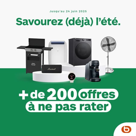 Jusqu’au 24 juin 2025, craquez pour + de 200 offres exceptionnelles 🔥 sur une sélection de produits qui vont sublimer votre été ! 🧊🎶🍔
👉 Ventilateurs, barbecues, enceintes Marshall, climatiseurs, machines à café, montres connectées, électroménager… tout est là pour profiter pleinement des beaux jours 🌼💡

💬 Besoin de conseils ? Nos experts sont là pour vous guider avec le sourire 😄
📍 Rendez-vous en magasin au cœur du 15e pour ne rien manquer ✨
🎁 Des prix cool, une équipe au top… et une ambiance 100 % été ! 🌞