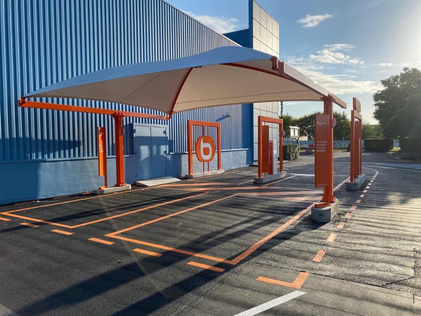 Accès Drive piéton Boulanger Bordeaux Mérignac