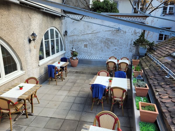 Terrasse im Innnenhof