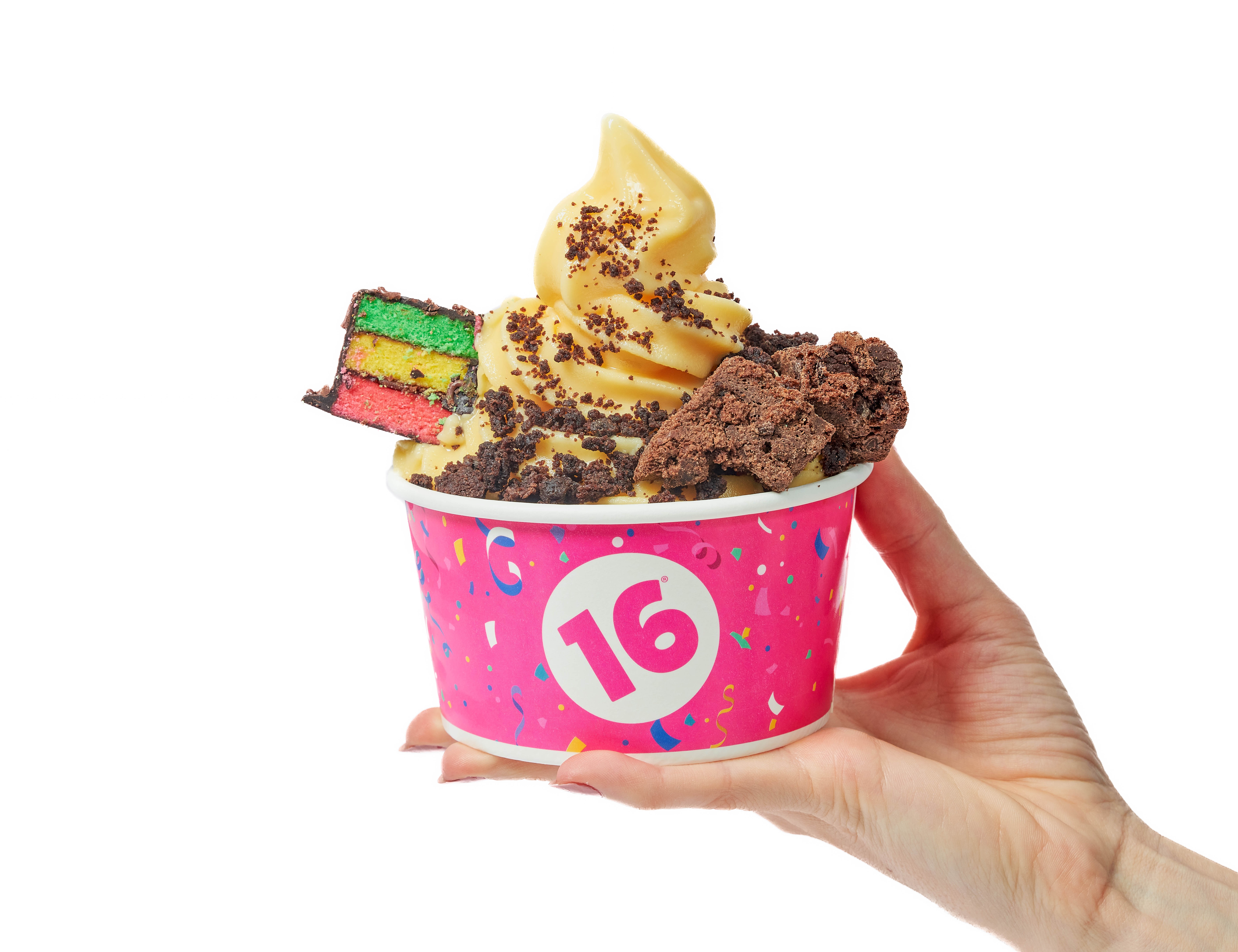 16 Handles frozen yogurt cup