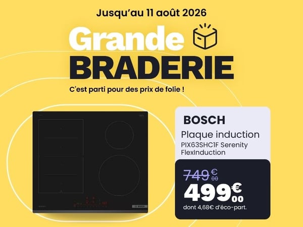 Plaque induction BOSCH PIX63SHC1F Serenity FlexInduction