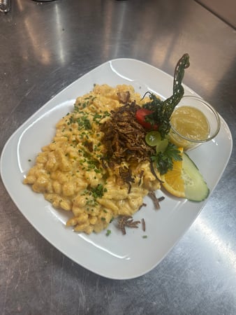Hausgemachte Käsespätzle mit Bölla