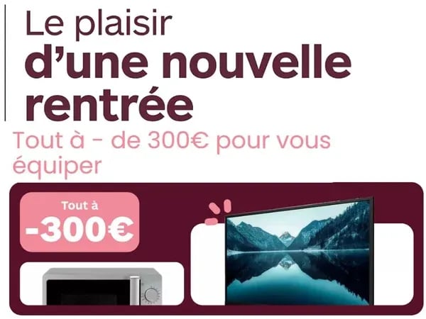 Nos offres de rentrée petits budgets