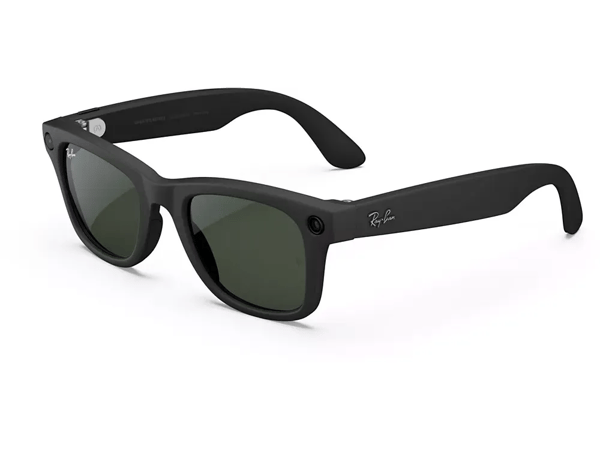 Lunettes connectées META Ray-Ban Wayfarer, Noir Mat, Transitions® Transparent/Vert Graphite