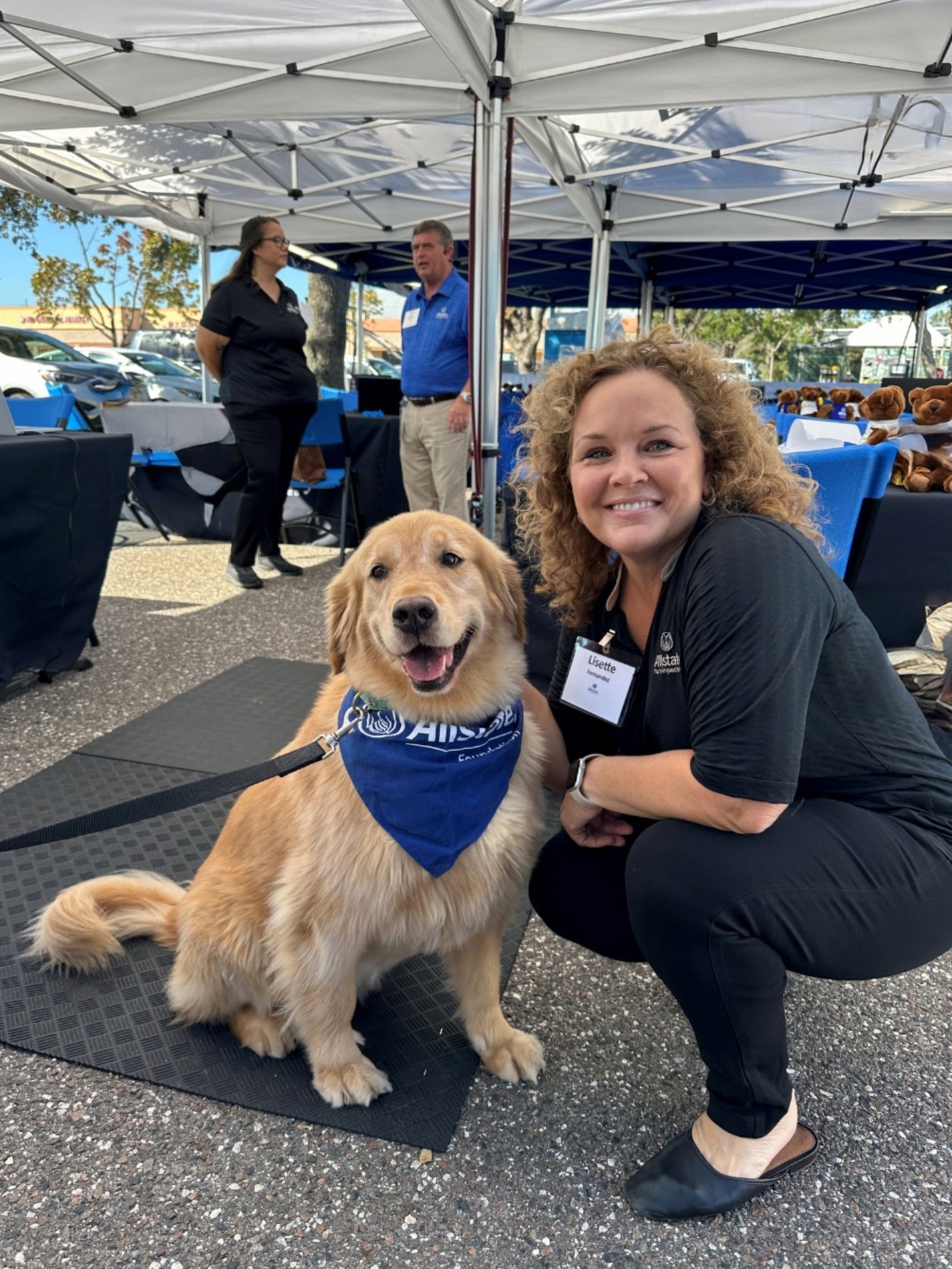 Allstate Service dog team used during Catastrophe