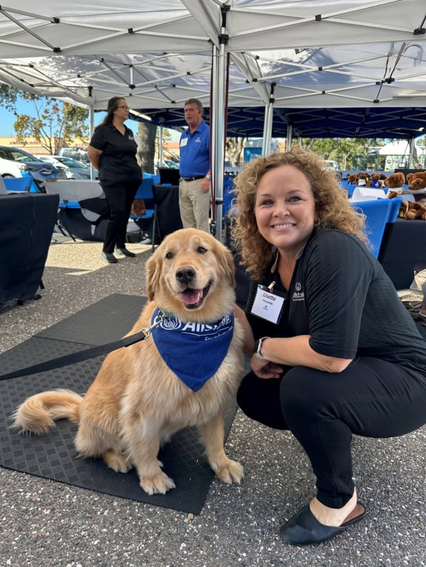 Allstate Service dog team used during Catastrophe