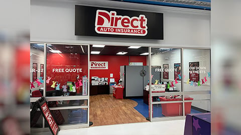 Direct Auto Insurance storefront located at  202 Sam Walton Dr., Sparta
