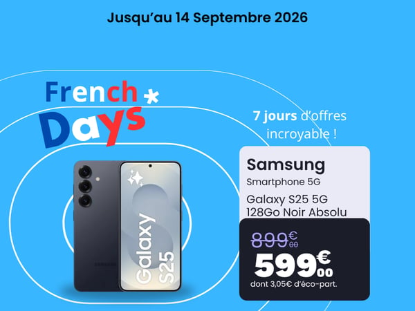 Smartphone SAMSUNG Galaxy S25 5G 128Go Noir Absolu