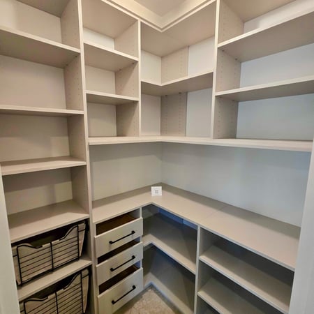 Custom Pantry with Drawers and shelves