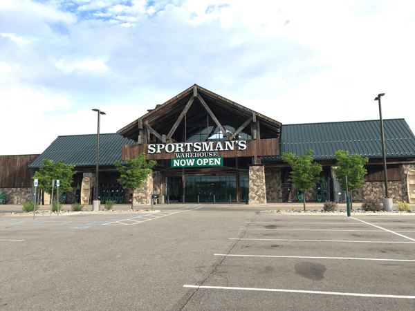 The front entrance of Sportsman's Warehouse in Kalamazoo