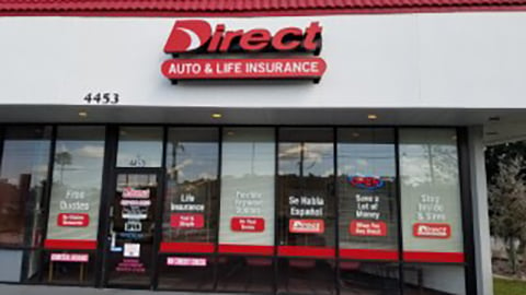 Direct Auto Insurance storefront located at  4453 West Vine Street, Kissimmee