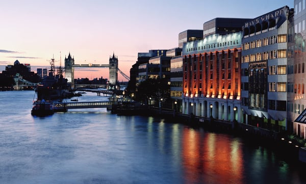 London Bridge Hospital on the River Thames