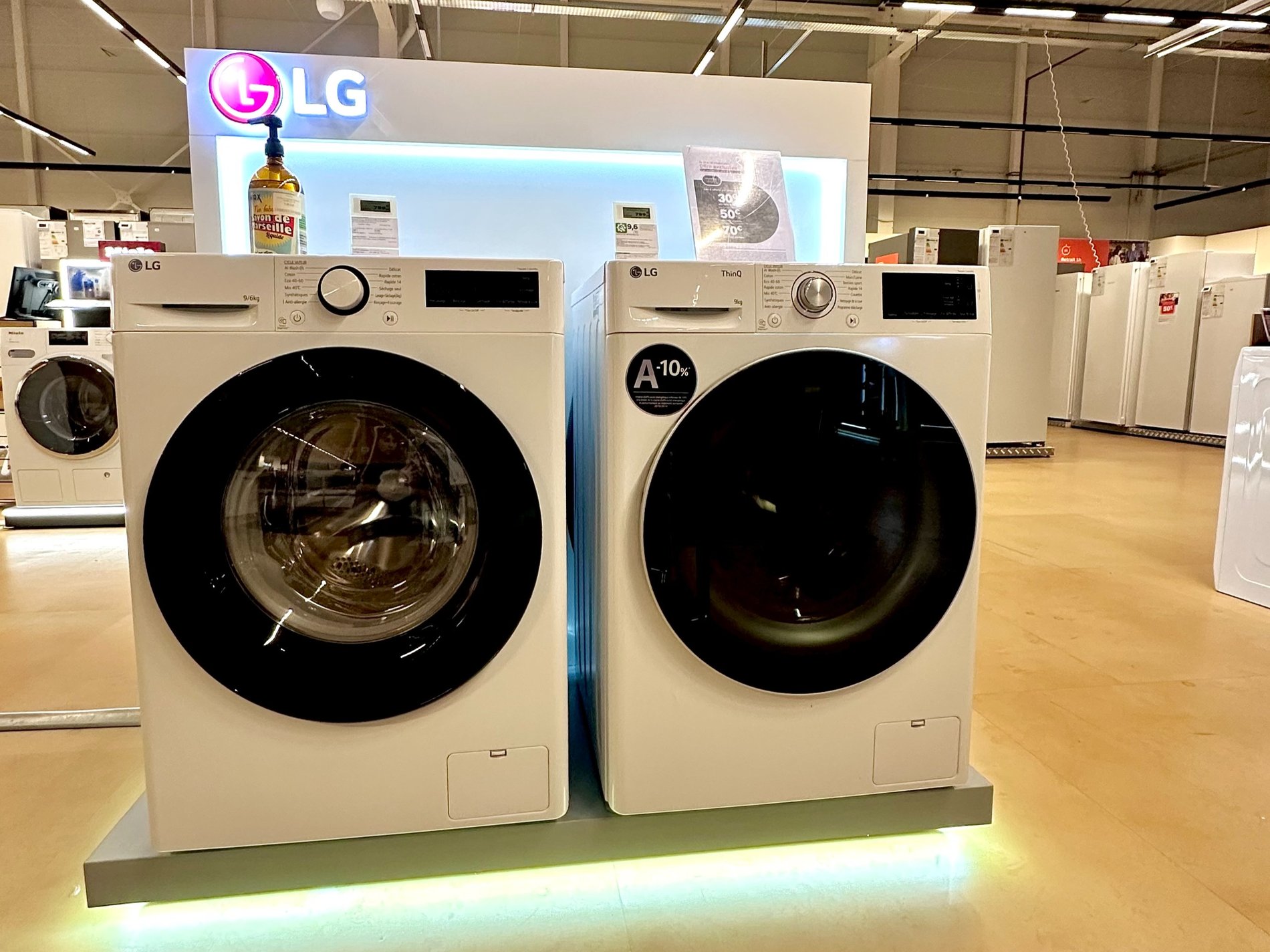 un large choix de lave linge LG dans votre magasin Boulanger Saint Etienne Villars.