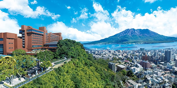 桜島と錦江湾を一望する絶景ラグジュアリーホテル 鹿児島県 Shiroyama Hotel Kagoshima