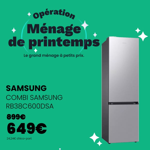 Réfrigérateur combiné SAMSUNG RB38C600DSA