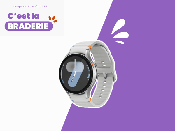 Montre connectée Samsung Galaxy Watch7 Argent 44mm BT