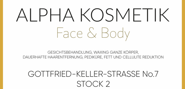 Alpha Kosmetik Gottfried Keller Str. 7 8001 Zürich