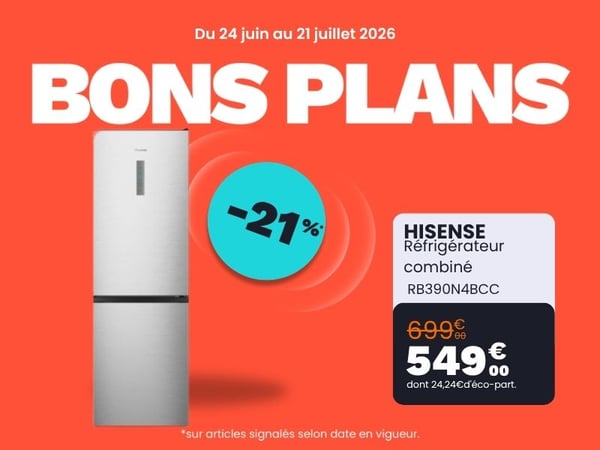 Réfrigérateur combiné HISENSE RB390N4BCC
