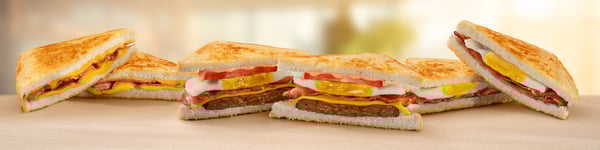 Range of Toasted Sandwiches