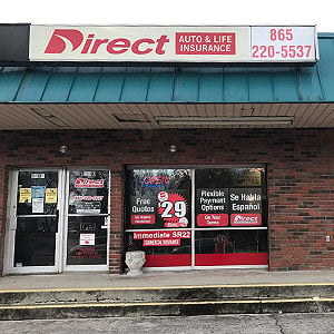 Direct Auto Insurance storefront located at  860 Oak Ridge Turnpike, Oak Ridge