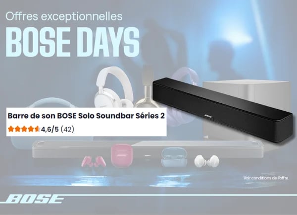 Barre de son BOSE Solo Soundbar Séries 2