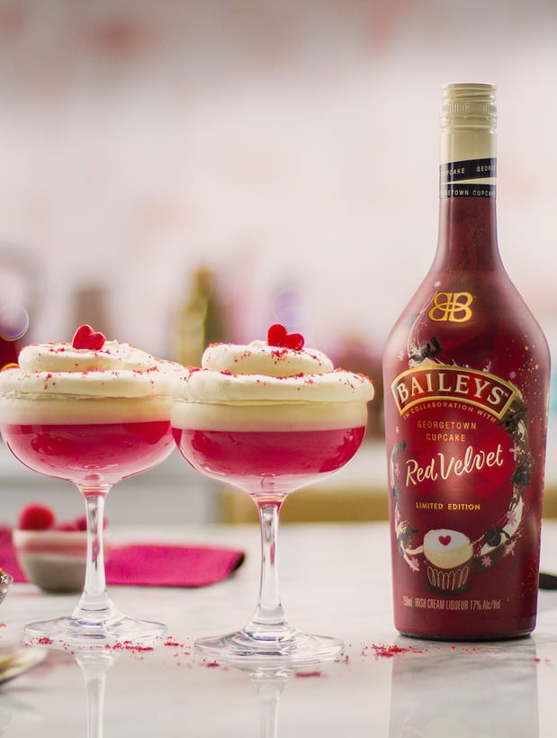 Make A Sweet Red Velvet Bailey's Kahlua Shot - Our Crafty Mom