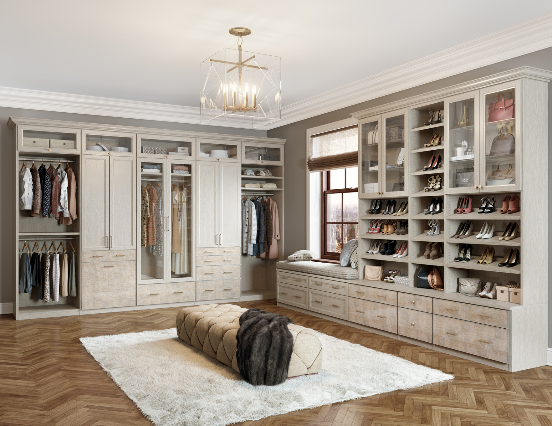 Source Modern design customized the luxury closet walk in wardrobe set on  m.